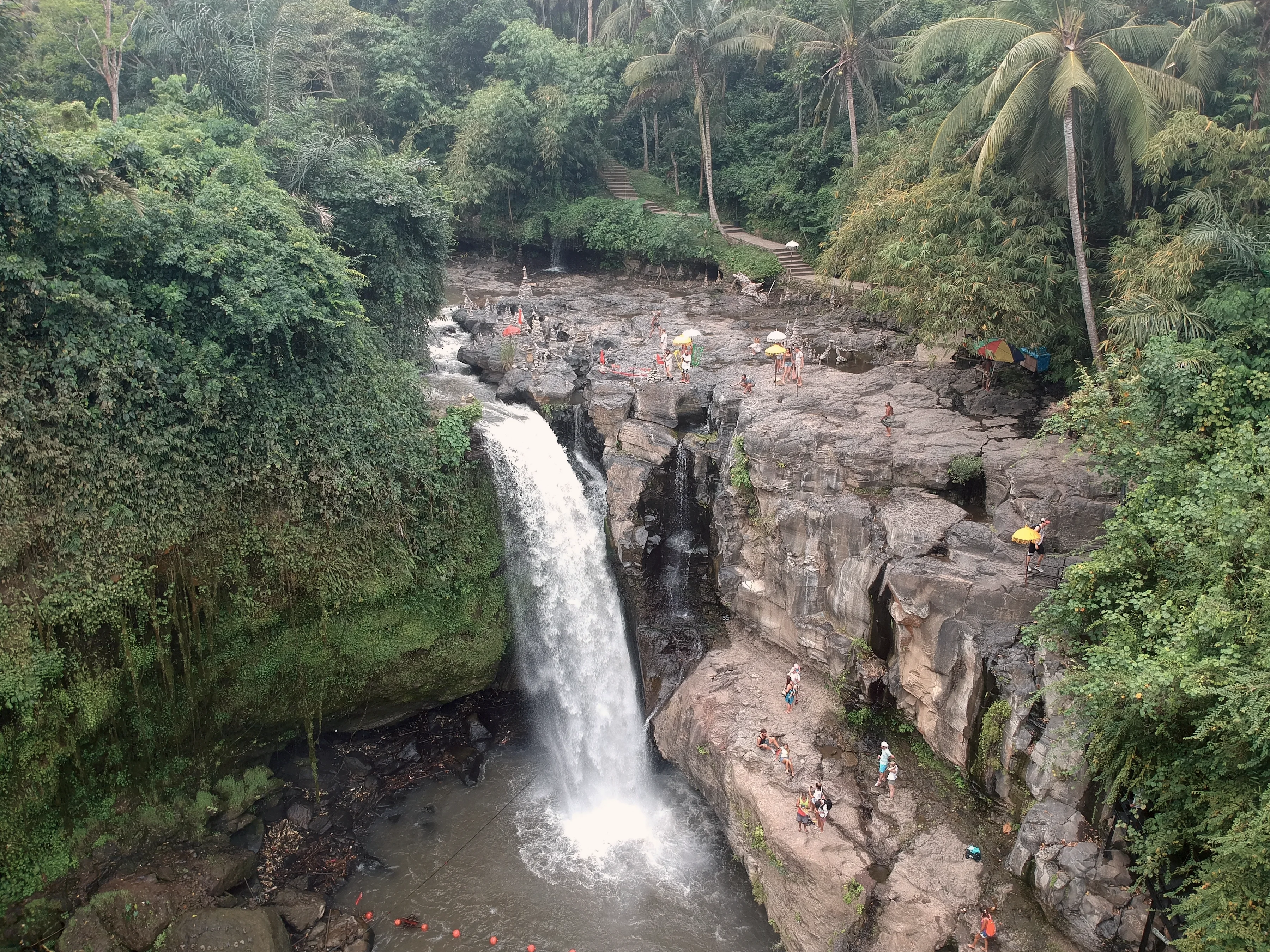 Tegenungan waterfall in the forest