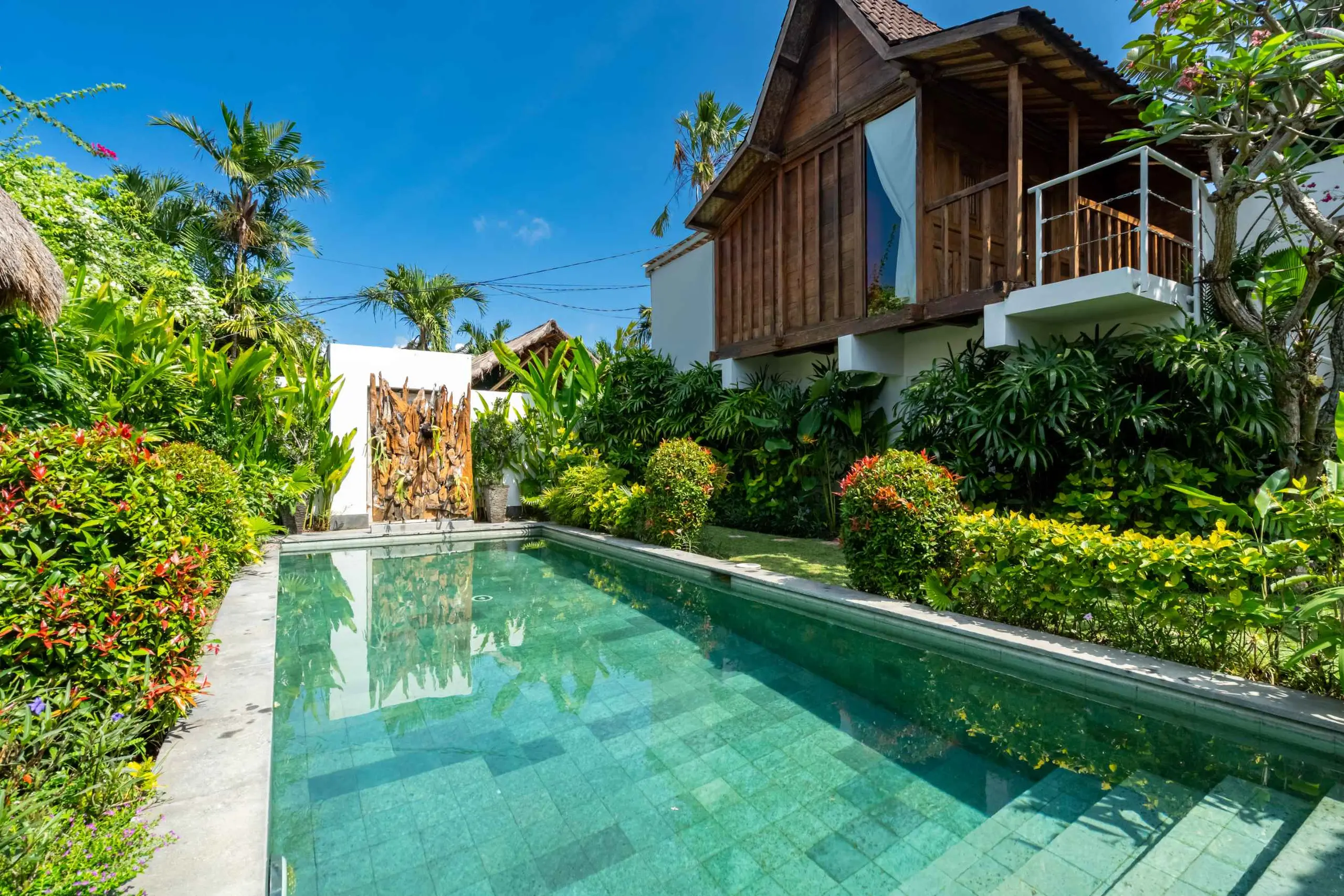 The garden & pool