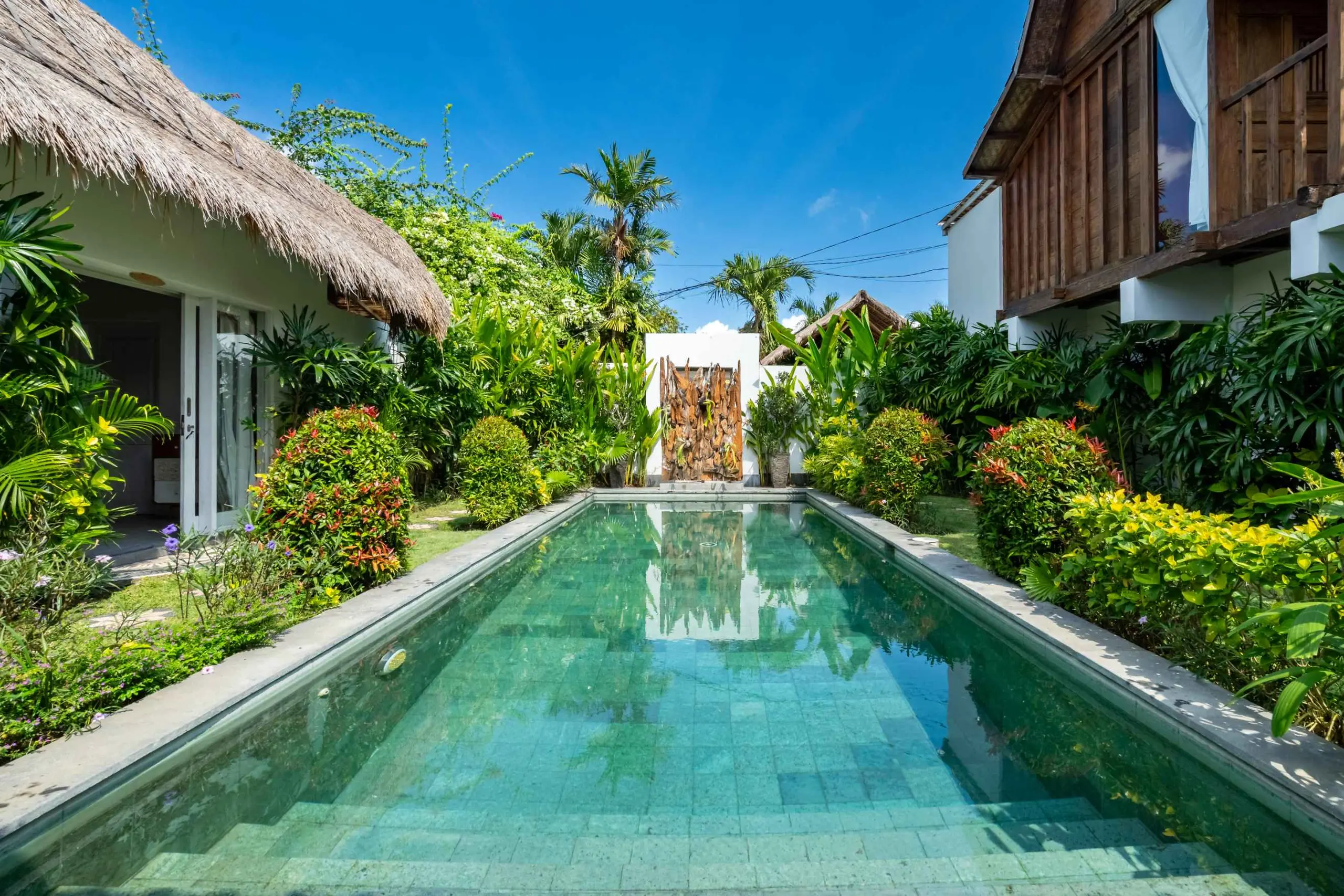 The garden & pool